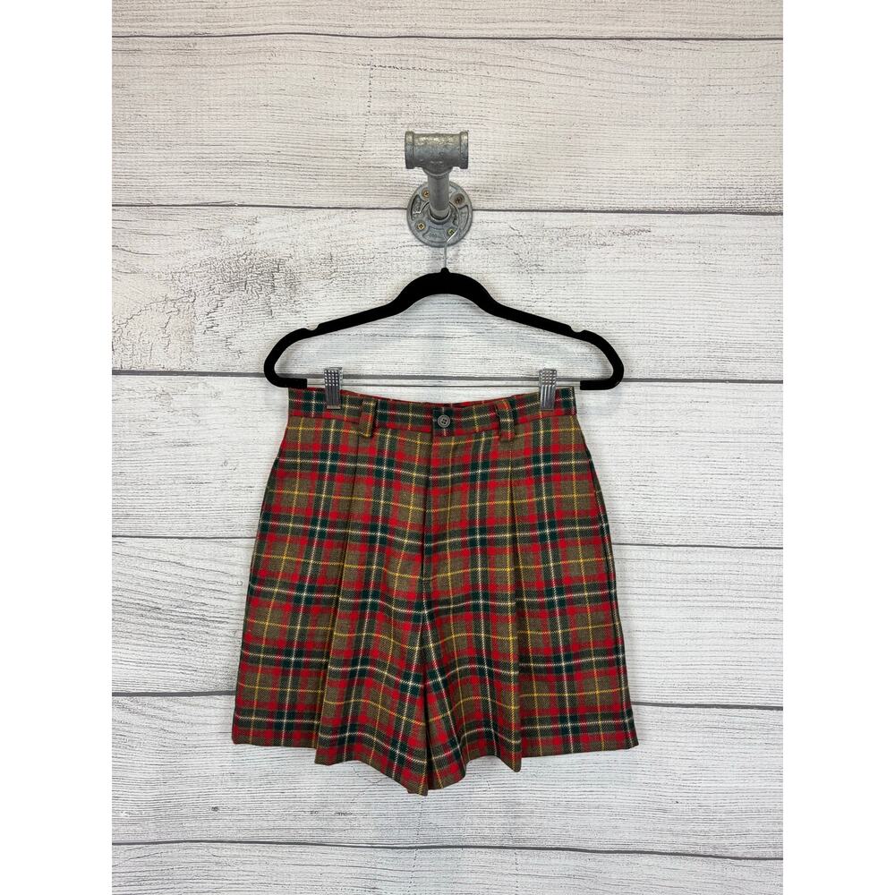 Gap Women's Vintage Worsted Wool Plaid Trouser Shorts Size 6